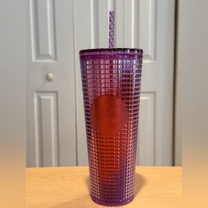 Starbucks Purple Tumbler with Straw